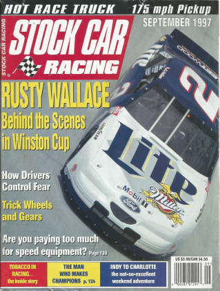STOCK CAR RACING 1997 SEPT - Robby Gordon,B A Wilson,Richard Mash,Coco-Cola 600